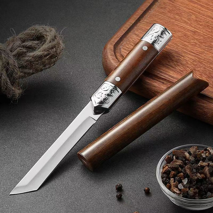 Handcrafted Japanese-Style Wooden Handle Utility Knife | Bowlift