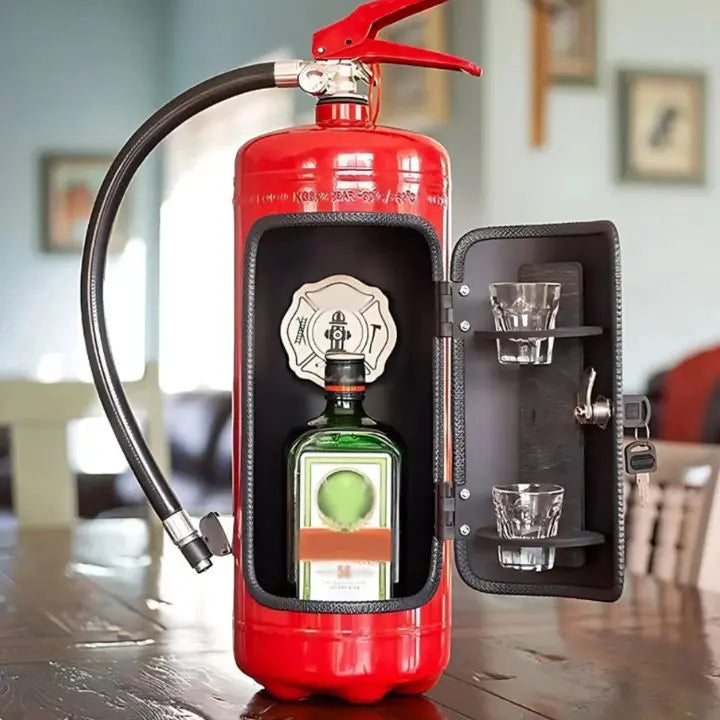 BowLift | Handmade Fire Extinguisher Minibar – Unique Gift Idea