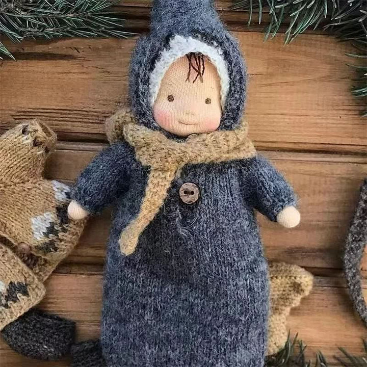 BowLift | Handmade cotton Waldorf doll with accessories