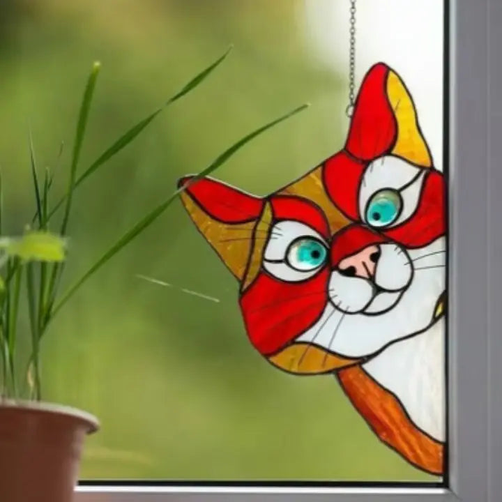 BowLift | Handmade Cat Suncatcher – Window Decoration with Style