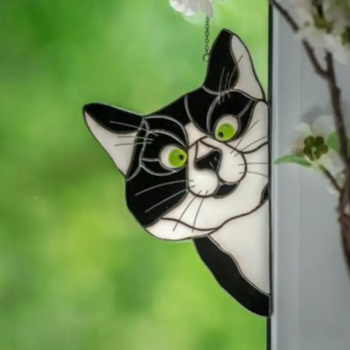 BowLift | Handmade Cat Suncatcher – Window Decoration with Style
