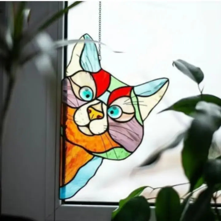 BowLift | Handmade Cat Suncatcher – Window Decoration with Style