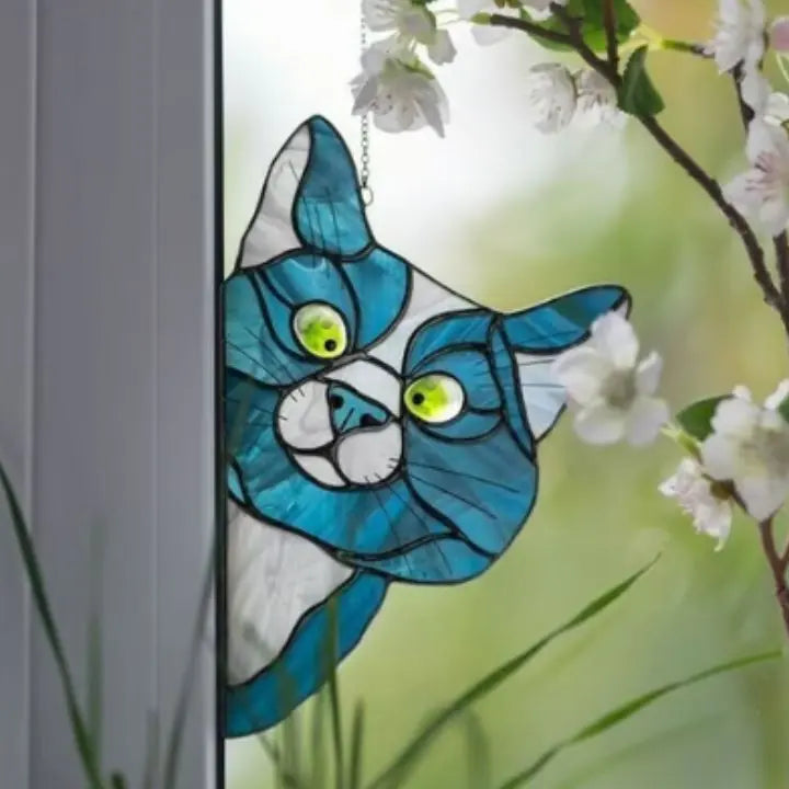 BowLift | Handmade Cat Suncatcher – Window Decoration with Style