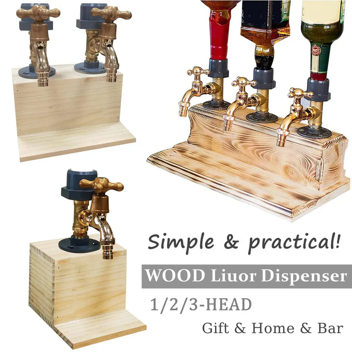 BowLift | Handcrafted Liquor Dispenser Made of Wood | Bar Accessories | Oktoberfest