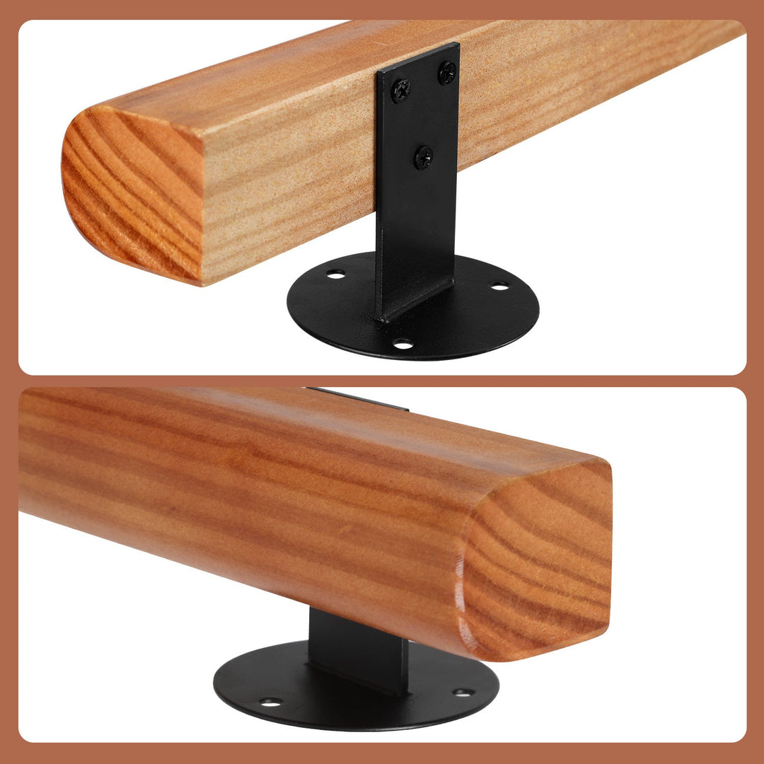 Handrail Stair Railing Pine Wood Half Round Wood | Bowlift