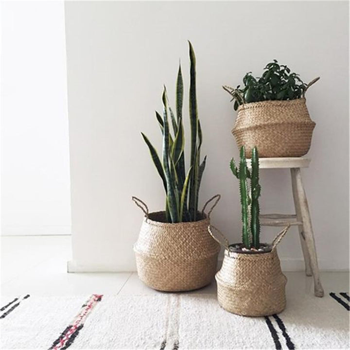 BowLift | Grey & White Seagrass Basket