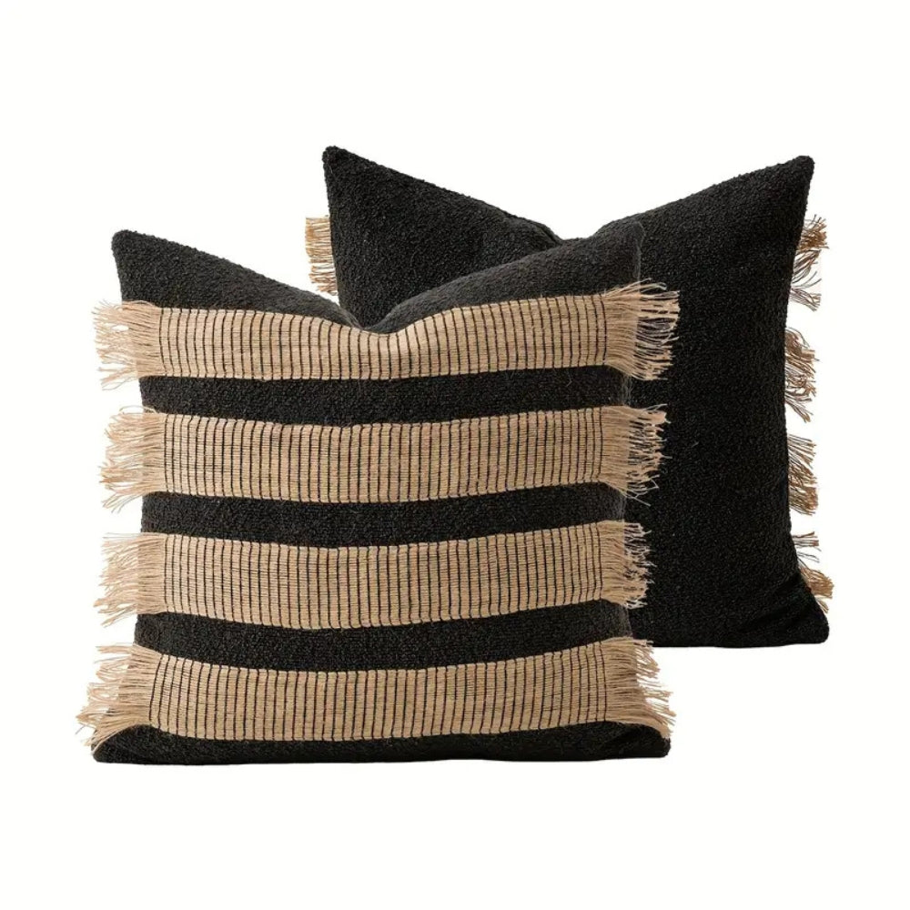 BowLift | Handwoven Bohemian Stripe Cushion Cover