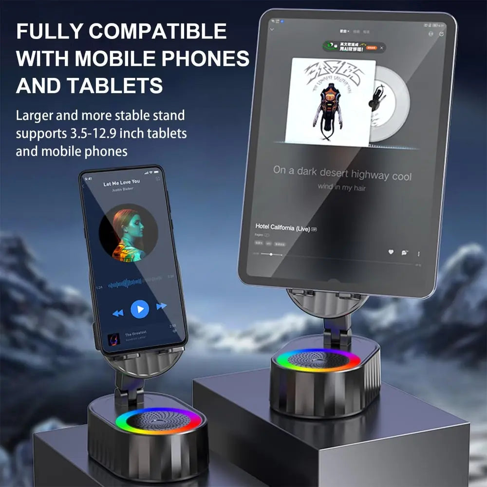 BowLift | Handy Stand with Induction Speaker & Power Bank