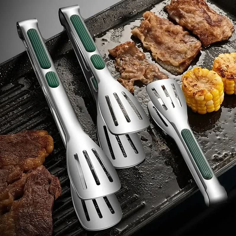 BowLift | Non-slip stainless steel tongs for meat, salad & bread