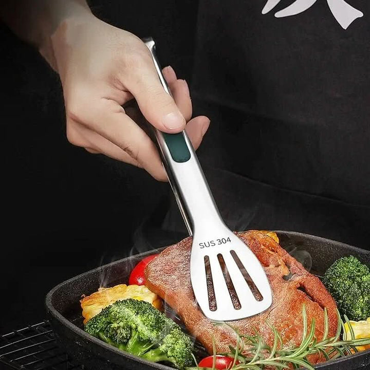 BowLift | Non-slip stainless steel tongs for meat, salad & bread