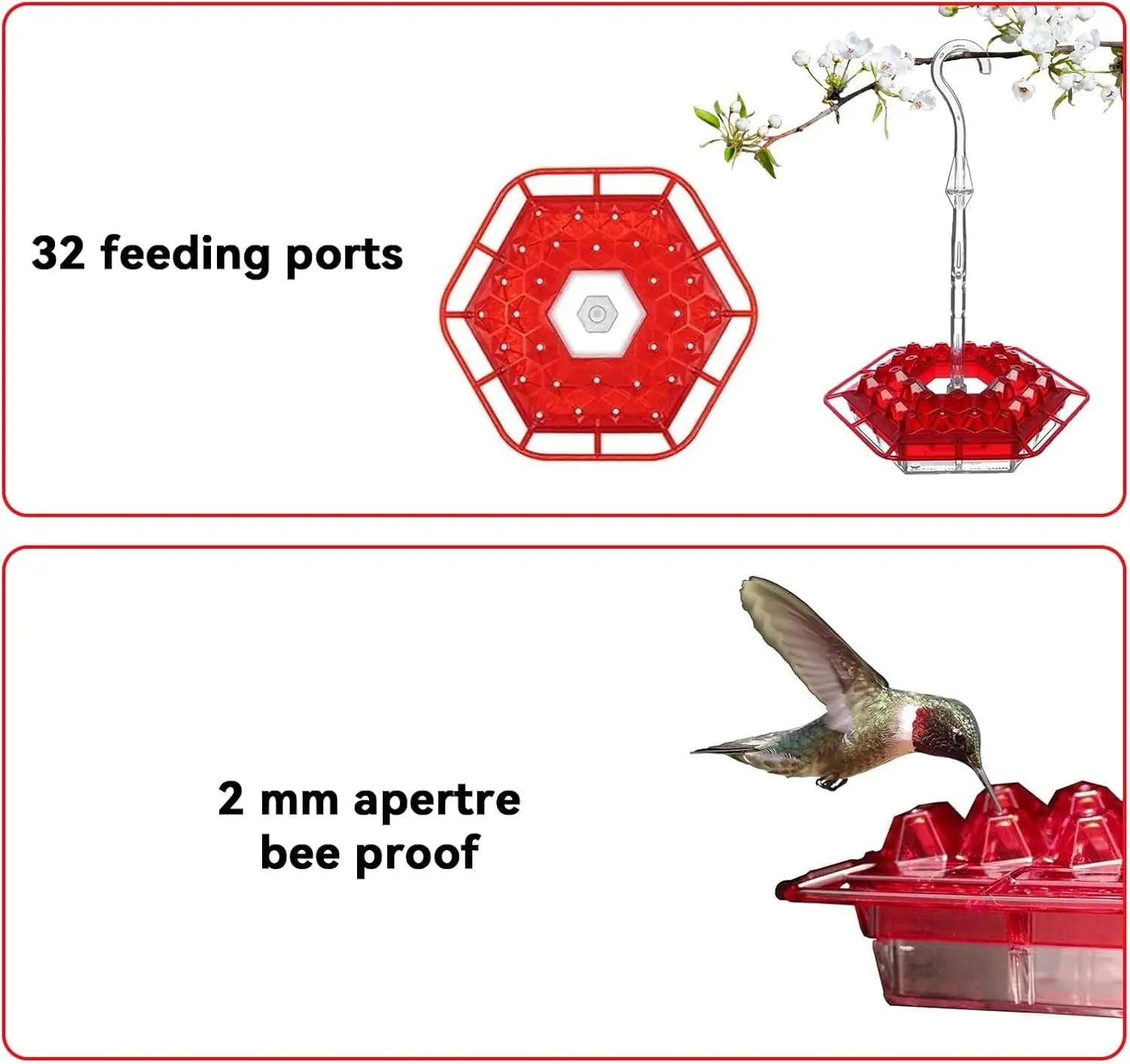 BowLift | Hanging Nectar Dispenser – Attracts Hummingbirds & Keeps Insects Away