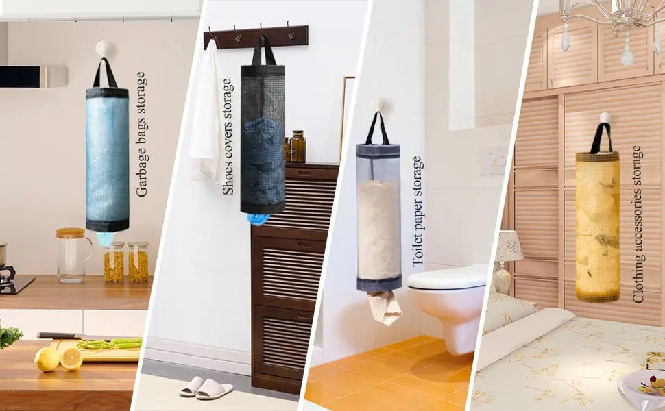BowLift | Hanging Mesh Organizer for Bags – Neatly Store Plastic Bags