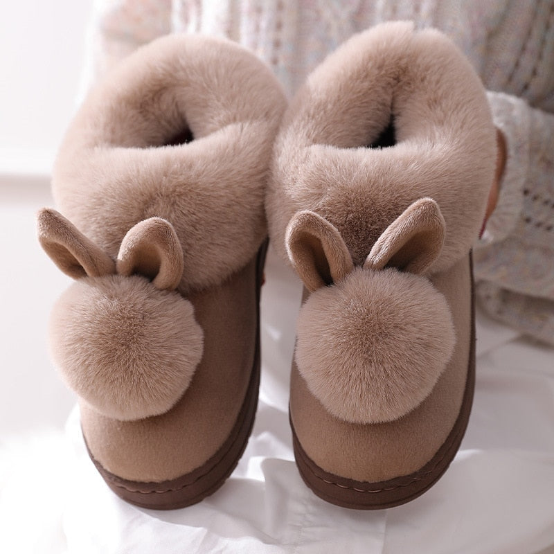 BowLift | Cozy women's slippers with bunny ears