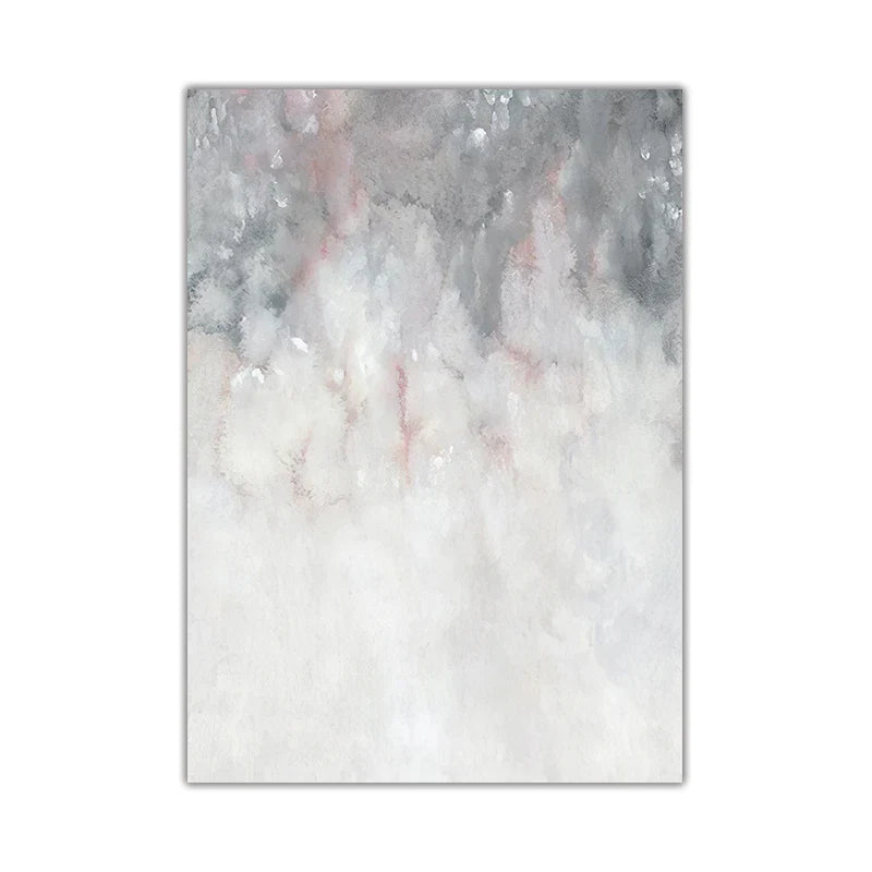 Abstract Shades Of Pink Gray Minimalist Wall Art Fine Art Canvas Prints Pictures For Modern Apartment Living Room Art Decor | Bowlift