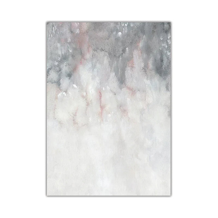 Abstract Shades Of Pink Gray Minimalist Wall Art Fine Art Canvas Prints Pictures For Modern Apartment Living Room Art Decor | Bowlift