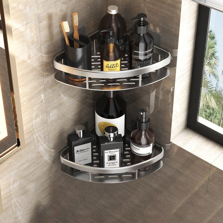 BowLift | Bathroom shelves corner shelf without drilling shower shelf holder