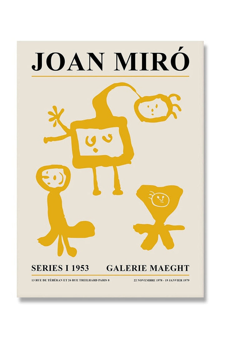 Miro Inspired Canvas Poster | Bowlift