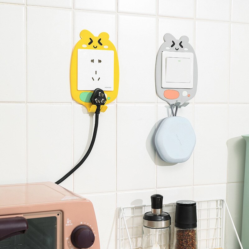 3D Luminous Cartoon Hook Outlet Sticker | Bowlift
