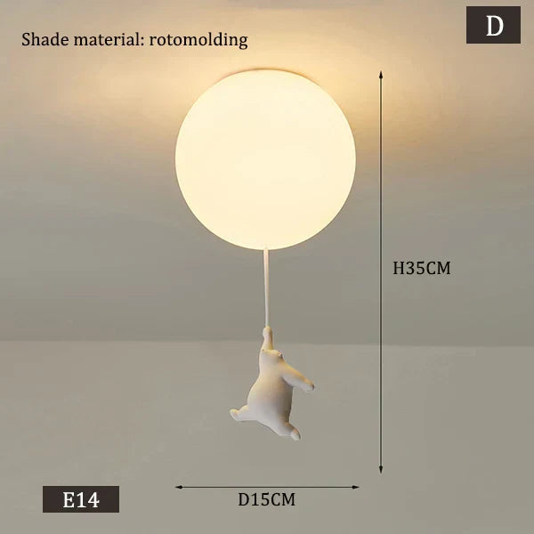 BowLift | Hanging Bears Balloon Lamp