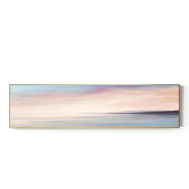 Pastel Blue Pink Purple Abstract Landscape Wall Art Fine Art Canvas Prints Wide Format Pictures For Bedroom Above The Bed Or Above The Sofa | Bowlift