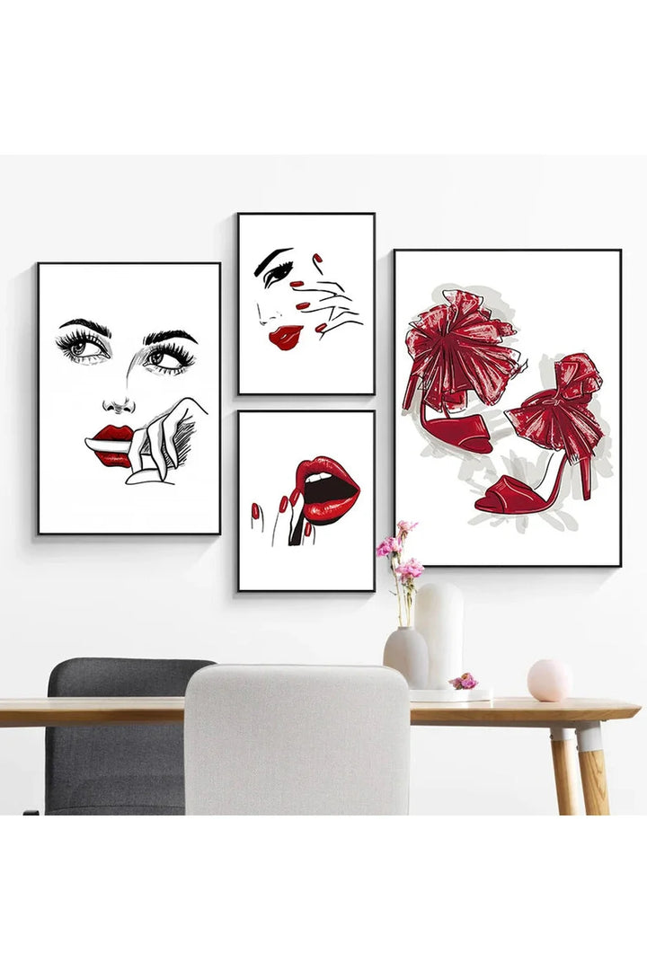Lips canvas poster | Bowlift