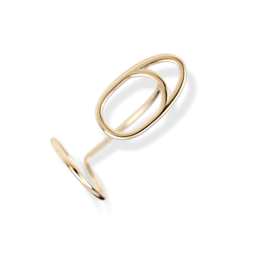 BowLift | Sleek Line Gothic Metal Thin Nail Rings
