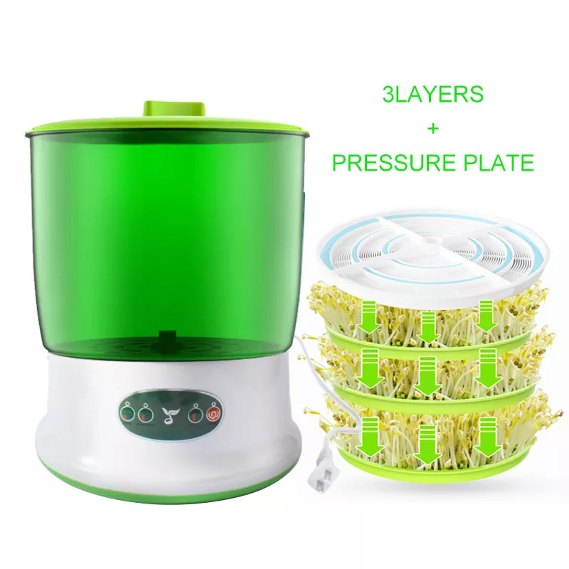 BowLift | Intelligent Sprout Grower - Automatic Electric Growth Container for Green Vegetable Seeds - Thermostat Germination Machine