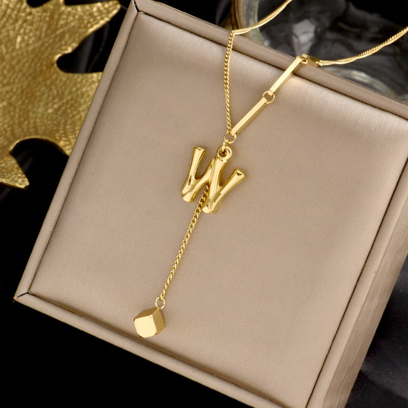 BowLift | Charming Initials Letter Necklace