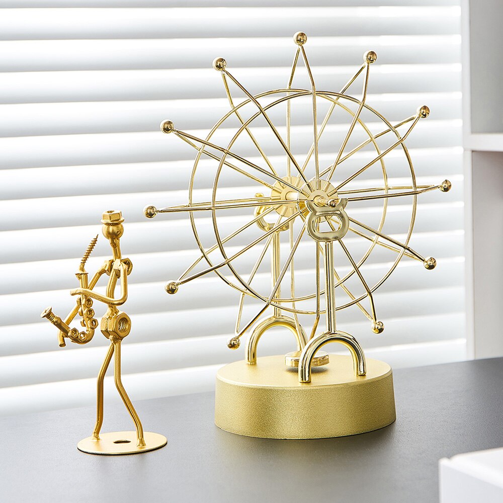 Modern Metal Rotating Home Office Decor | Bowlift