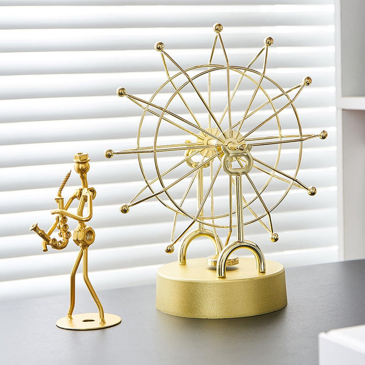 Modern Metal Rotating Home Office Decor | Bowlift