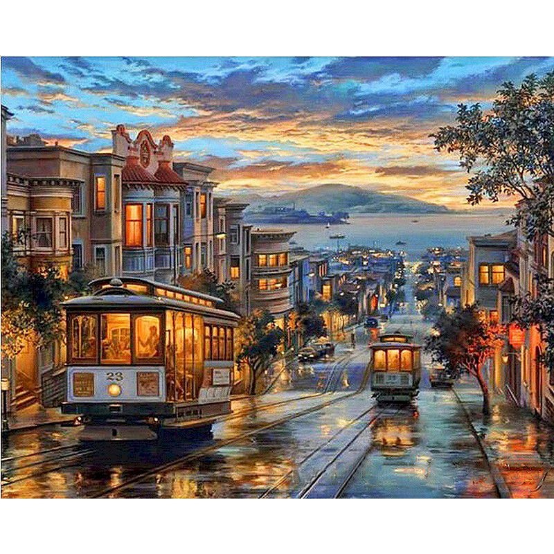 BowLift | City portrait (Paint by number)