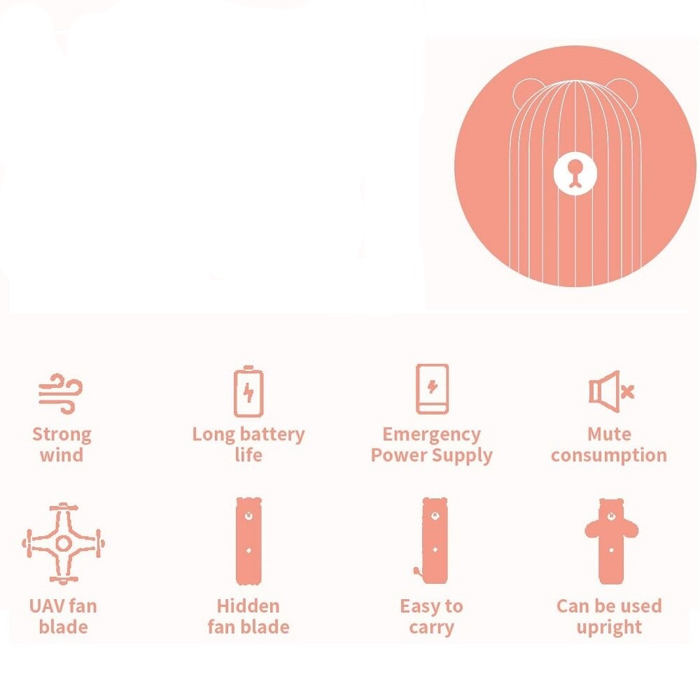 Bear Mini Portable Fan | Bowlift