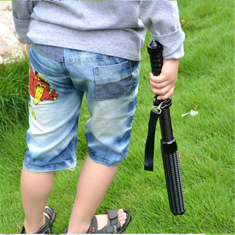 Tactical Rechargeable Flashlight Telescopic Self Defense Stick | Bowlift