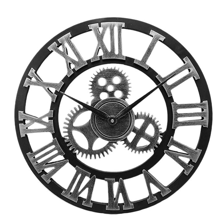 Handmade Oversized 3D Retro Decorative Wall Clock | Bowlift