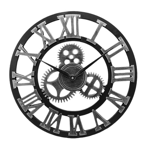 Handmade Oversized 3D Retro Decorative Wall Clock | Bowlift
