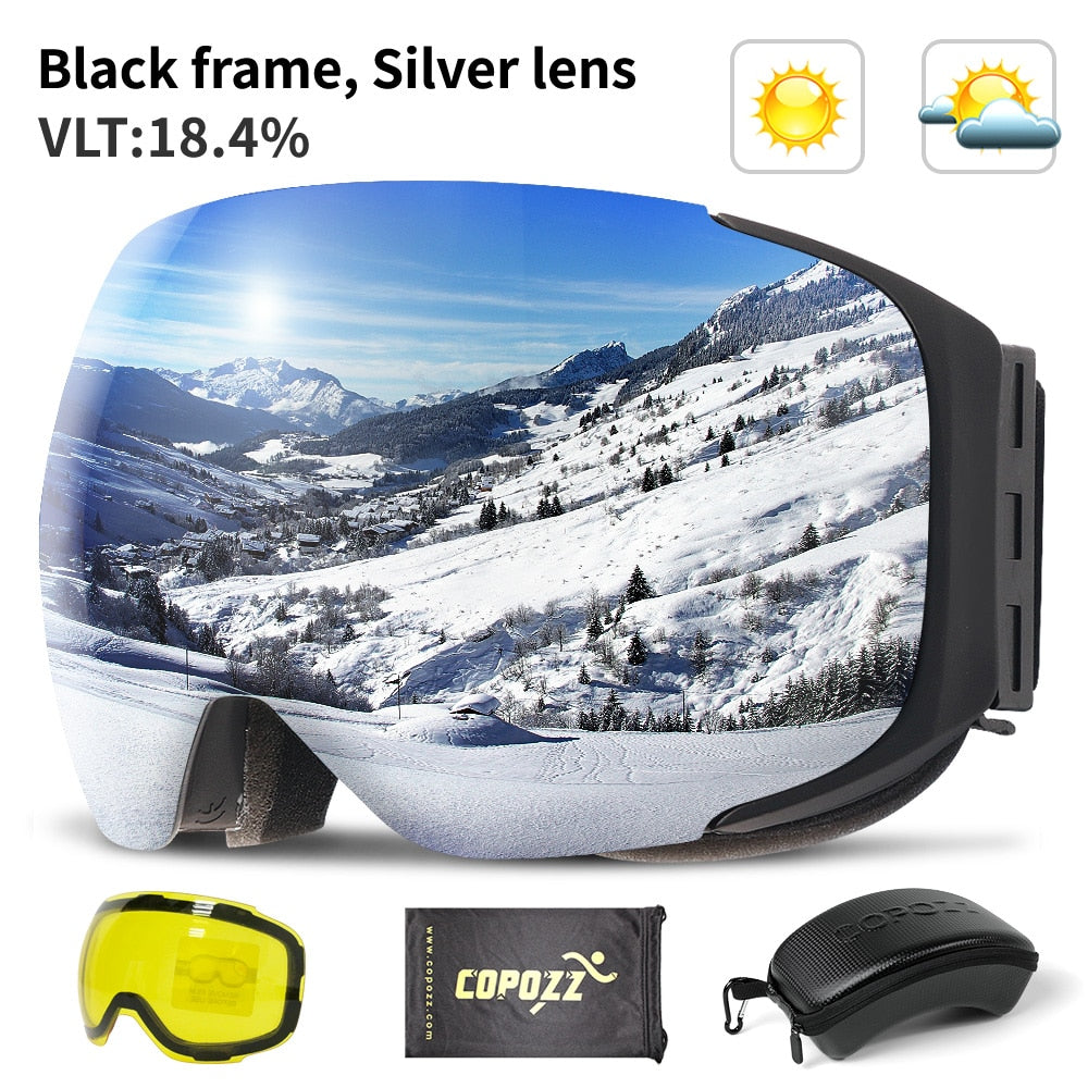 Magnetic UV Protection Anti-Fog Ski Goggles | Bowlift