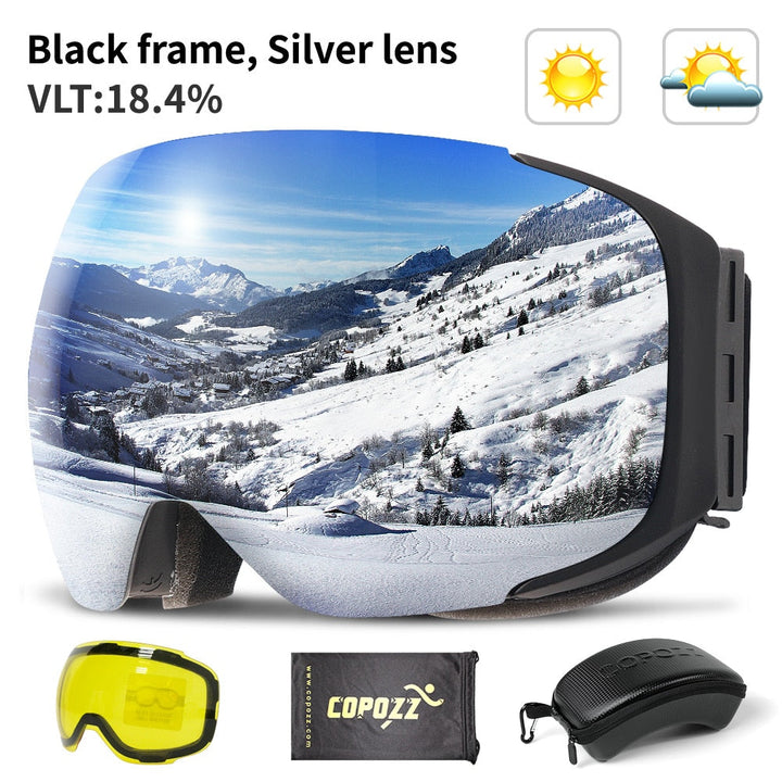 Magnetic UV Protection Anti-Fog Ski Goggles | Bowlift
