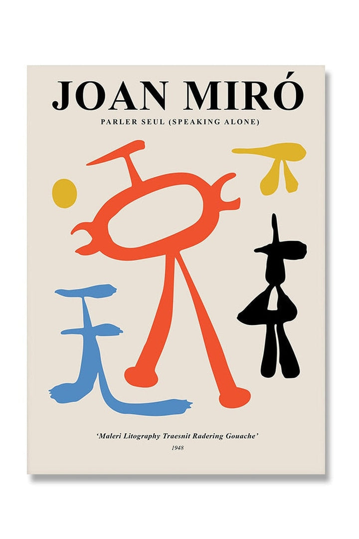Miro Inspired Canvas Poster | Bowlift