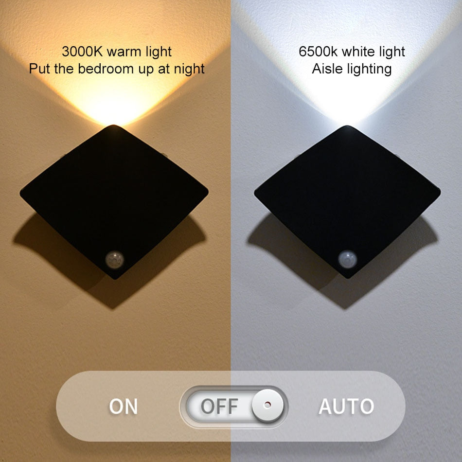Motion Sensor Wireless Indoor Wall Lamp | Bowlift