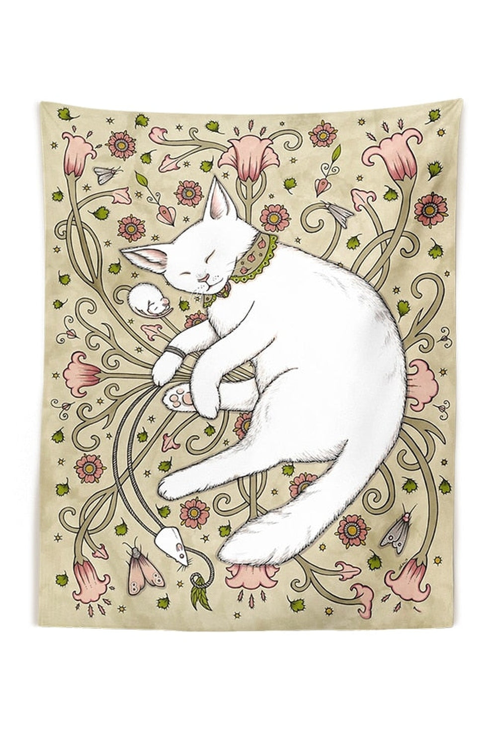 Cat-themed wall tapestry | Bowlift