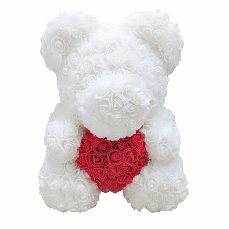 BowLift | Artificial Rose Flowers Teddy Bear