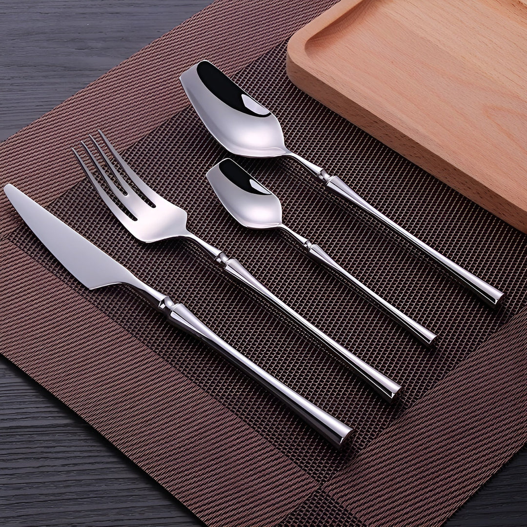 Cutlery set made of stainless steel – DuraBowlifte and Elegant | Perfect for everyday & guests | Bowlift
