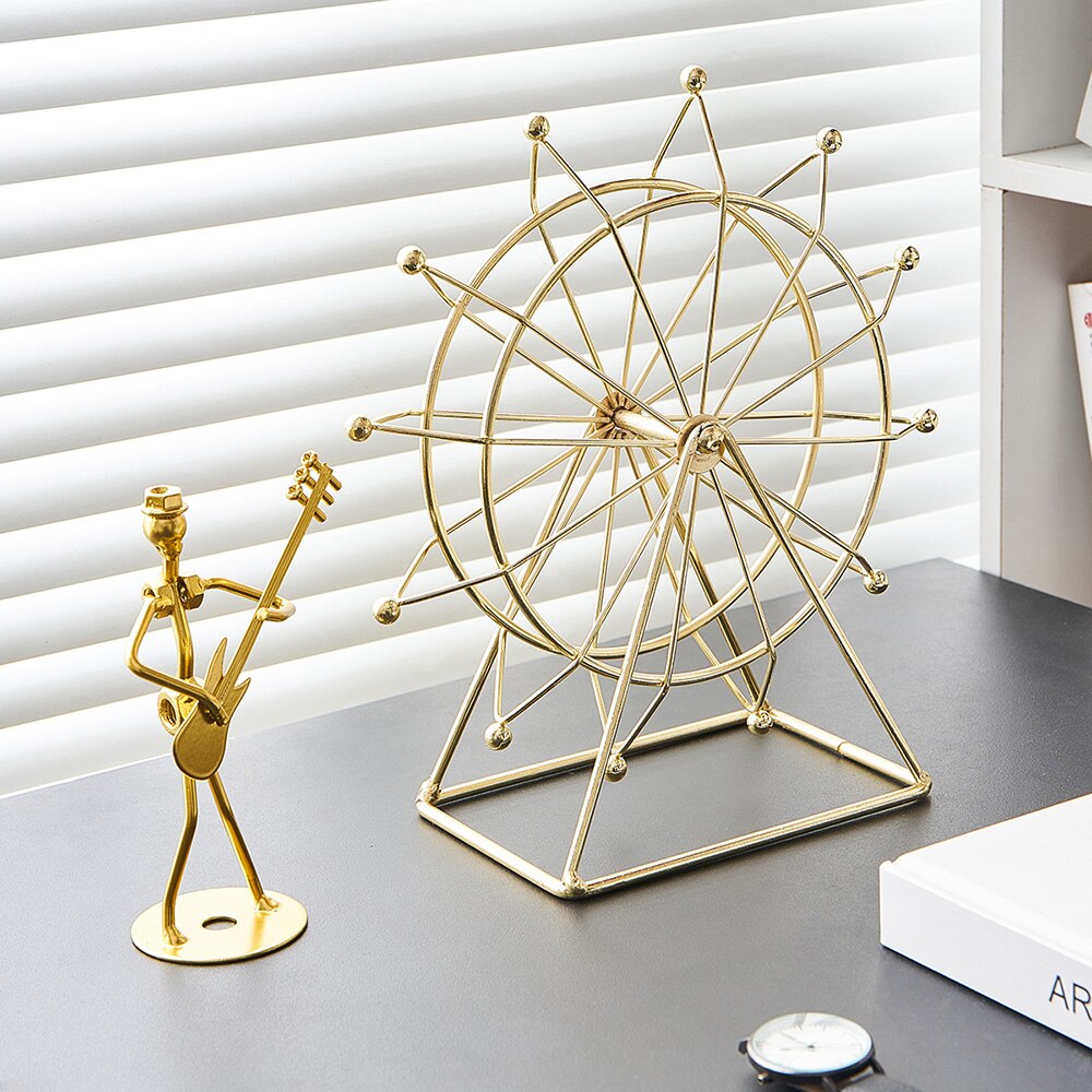 Modern Metal Rotating Home Office Decor | Bowlift