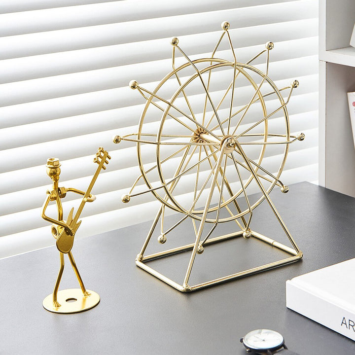 Modern Metal Rotating Home Office Decor | Bowlift