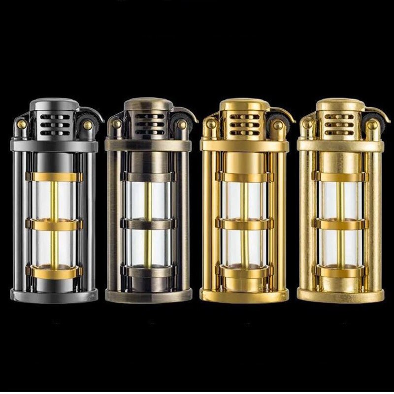 Transparent Windproof Metal Kerosene Flame Fusion Lighter | Bowlift