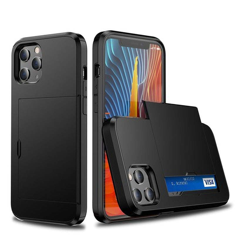 BowLift | Business Armor Slide Wallet iPhone Case