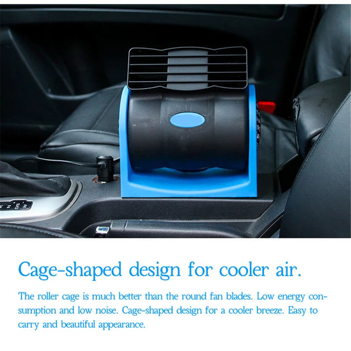 Portable DC 12V-24V Car AC Air Fan Cooler Car Bladeless Air Conditioner Summer Car Vehicle Truck Cooling Air Fan | Bowlift