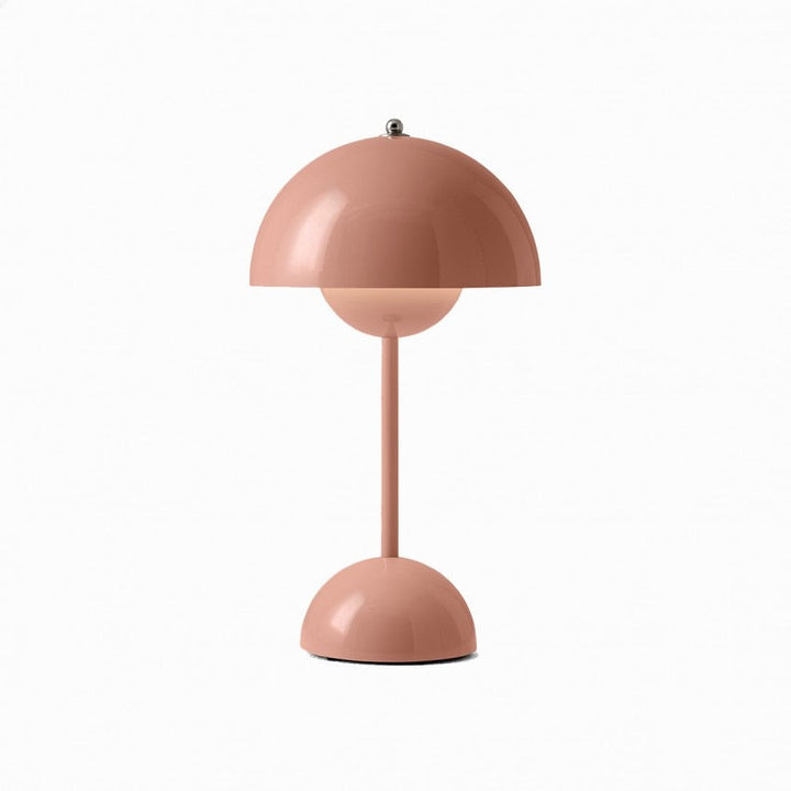 BowLift | Minimalist Flowerpot Table Lamp - Rechargeable Bedside Lamp & Cordless Design Mushroom Shaped Lamps