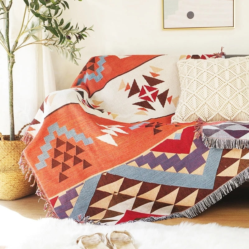 BowLift | Vintage Pumpkin Sofa Cover Blanket