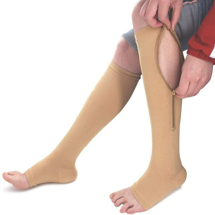 BowLift | support stockings with zip for comfortable compression & easy handling